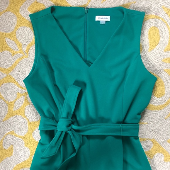 green calvin klein jumpsuit